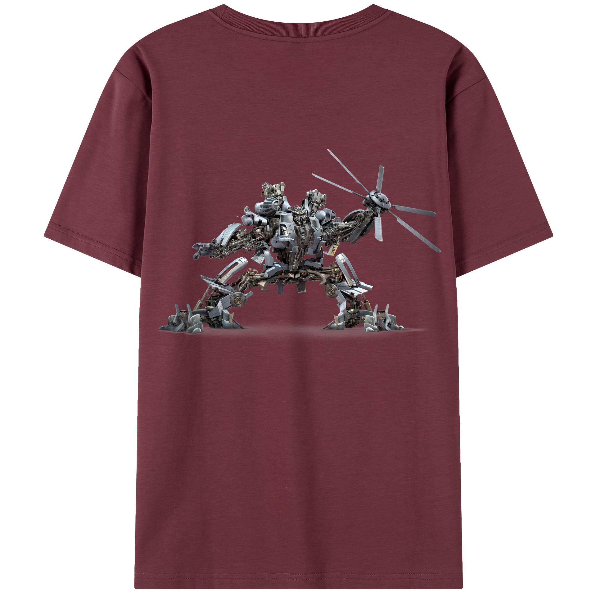 （画像用） Transformers トランスフォーマー 綿100％半袖Tシャツ（背面プリント）